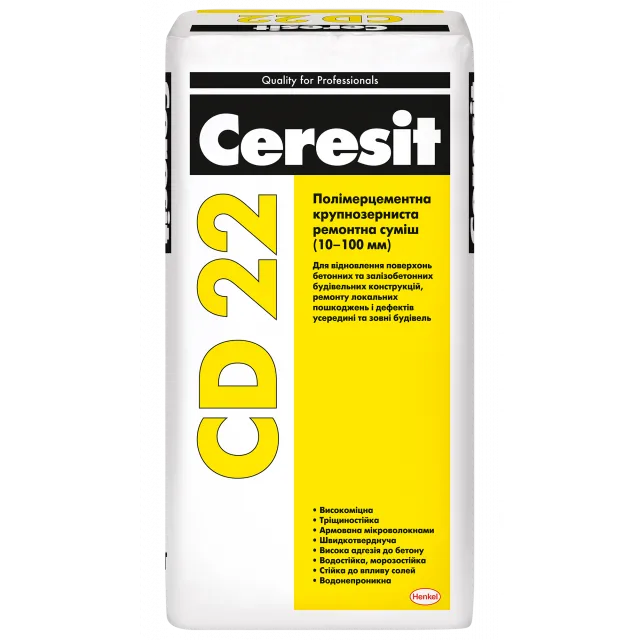 Суміш ремонтно-відновлювальна крупно-зерниста Ceresit CD 22
