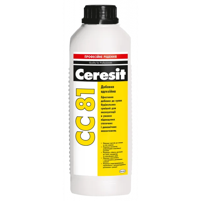 Добавка до сумішей адгезійна для експлуатації в умовах підвищених навантажень Ceresit CC 81 - 1
