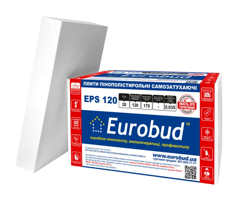Пінополістирольні плити Eurobud EPS 120